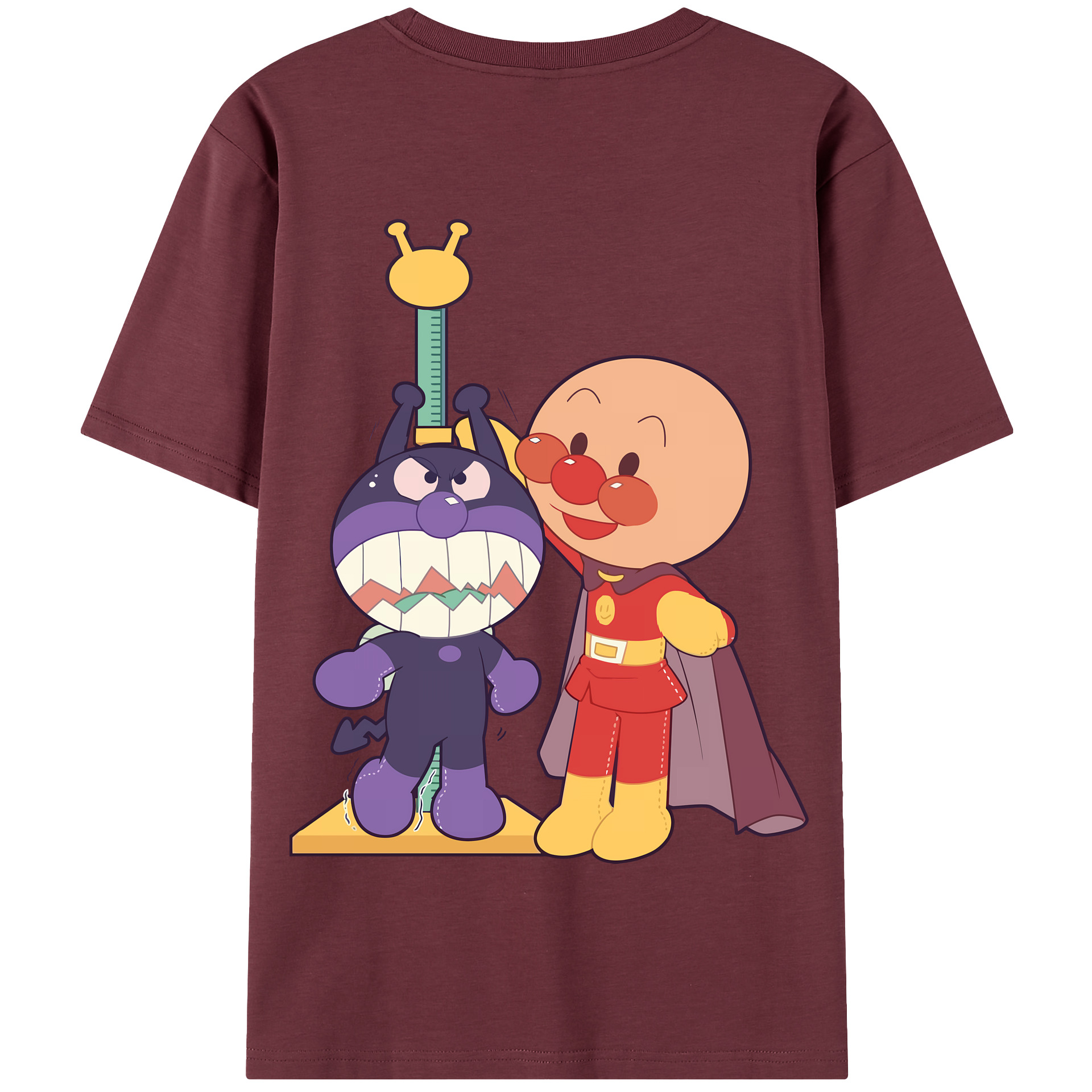 （画像用） アンパンマン Anpanman 綿100％半袖Tシャツ（背面プリント）